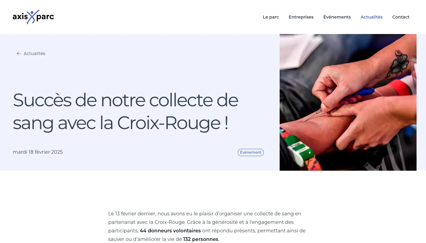 Capture d'écran desktop 2 pour Axis Parc