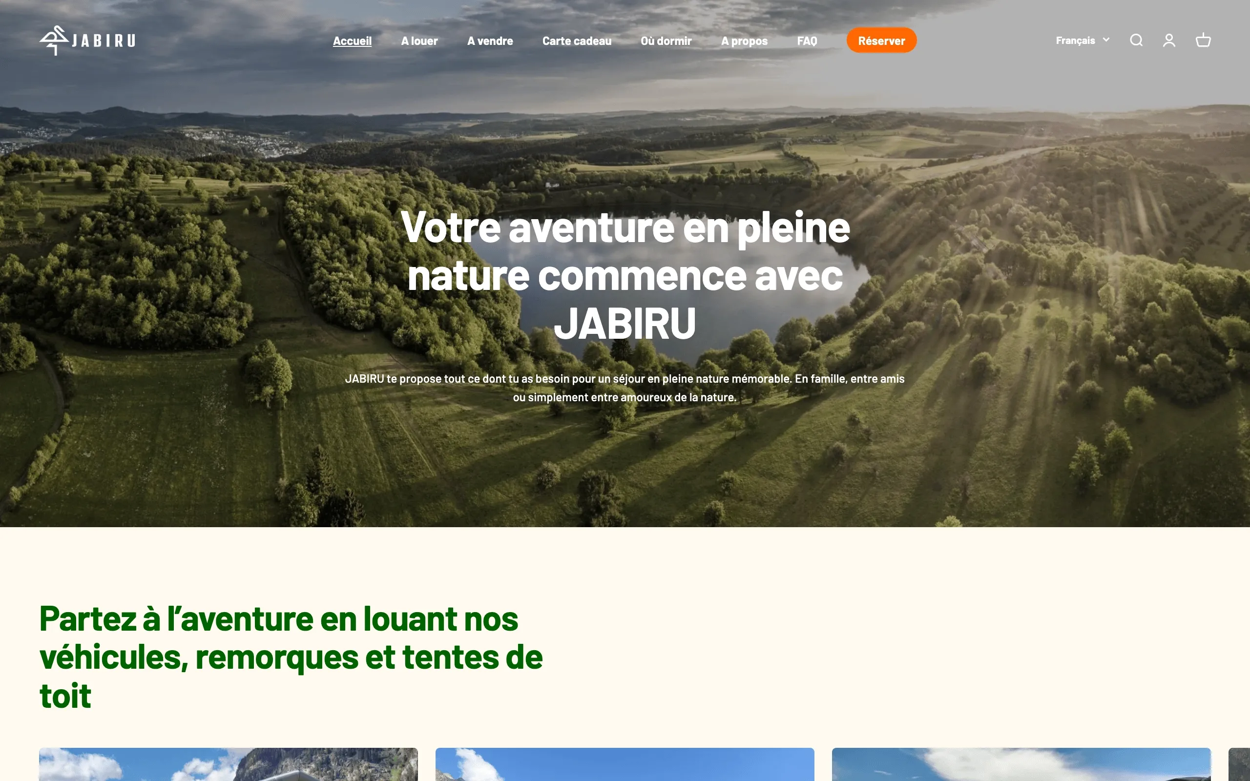 Capture d'écran desktop pour JABIRU